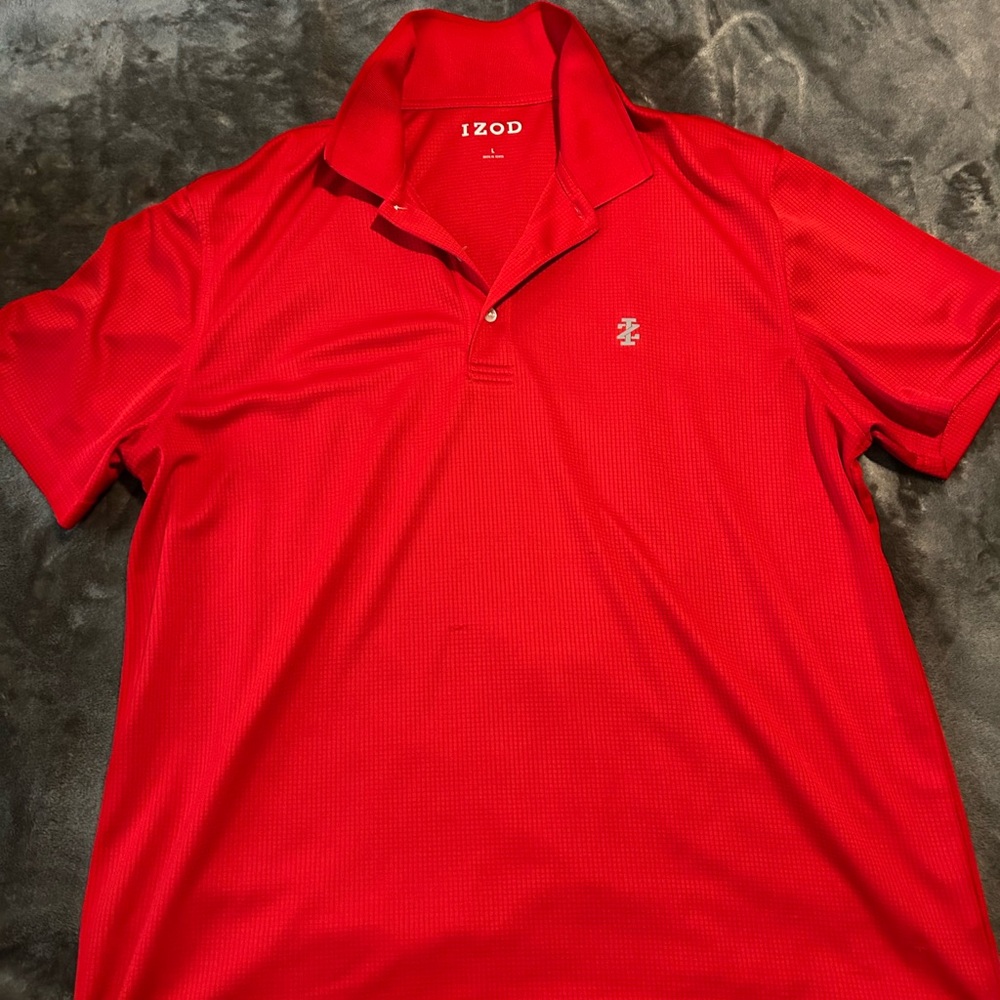 Izod Red Polo Shirt Classic Style
